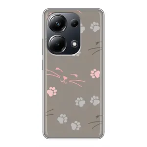 Чохол з малюнком кіт на Xiaomi POCO M6 Pro (Лапи і вуса)