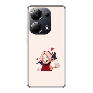 Чехлы Персонажи Аниме Наруто для Xiaomi POCO M6 Pro (AlphaPrint) (Лайк Сакура)