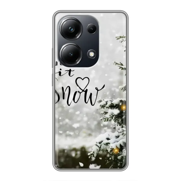 Чохол з принтом «Let it snow» для Xiaomi POCO M6 Pro Чохол з принтом «Let it snow» для Xiaomi POCO M6 Pro