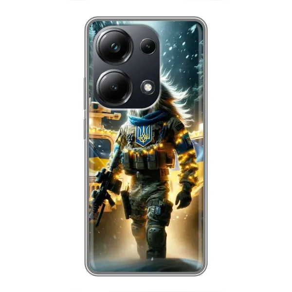 Чехол с принтом «ЛЕВ ЗСУ» для Xiaomi POCO M6 Pro