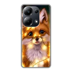 Чохли з картинкою Лисичка для Xiaomi POCO M6 Pro (VPrint) (Лисичка в гірляндах)
