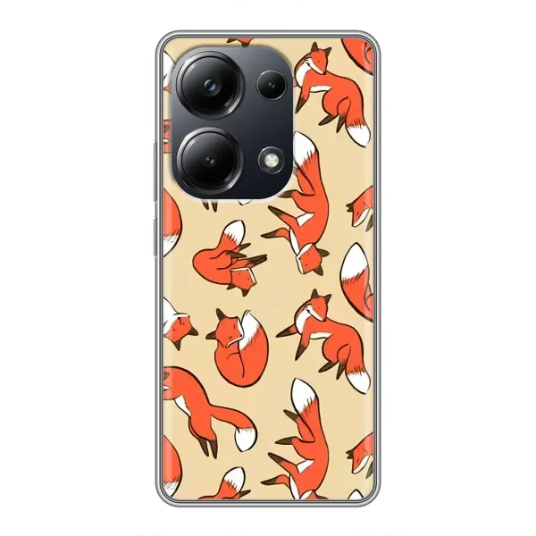 Чохол з принтом «Лисички» для Xiaomi POCO M6 Pro