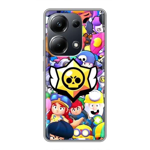 Чехол с принтом «Лого Brawl Stars» для Xiaomi POCO M6 Pro