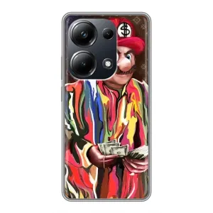 Брендновые Чехлы для Xiaomi POCO M6 Pro - (PREMIUMPrint) (Mario LV)