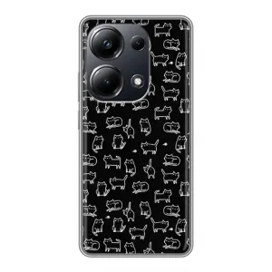 Чохол з принтом для Xiaomi POCO M6 Pro (AlphaPrint) Модні коти (Маленькі котики)