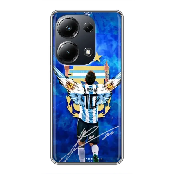 Чохол з принтом «Мессі Аргентина» для Xiaomi POCO M6 Pro Чохол з принтом «Мессі Аргентина» для Xiaomi POCO M6 Pro