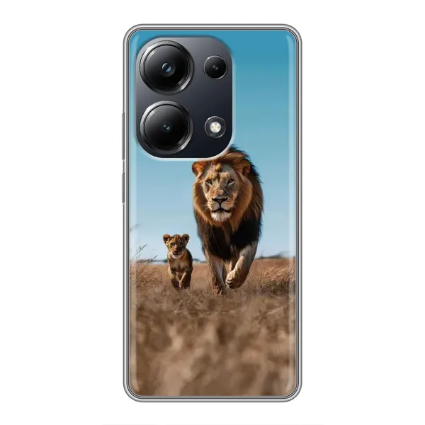Чохол з принтом «Мусафа та Сімба» для Xiaomi POCO M6 Pro Чохол з принтом «Мусафа та Сімба» для Xiaomi POCO M6 Pro