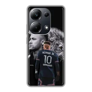 Чохол Неймар для Xiaomi POCO M6 Pro (AlphaPrint) (Неймар Лев)