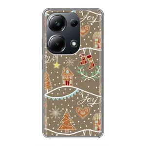 Новорічні, Святкові Чохли для Xiaomi POCO M6 Pro - 2024 год (Новорічні пряники)