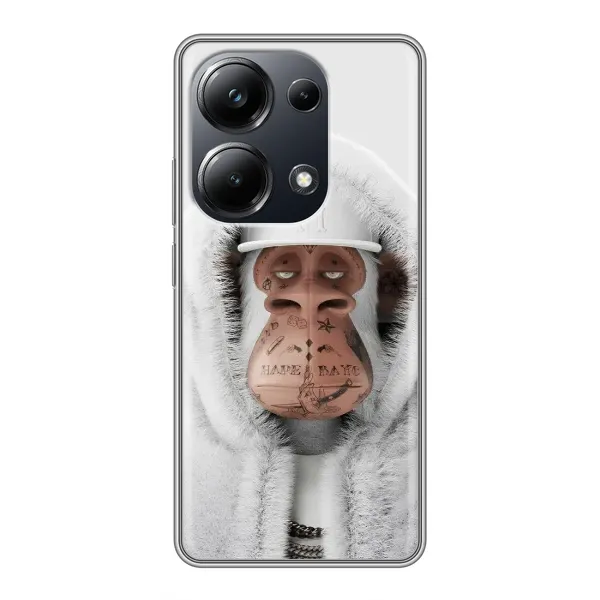 Чехол с принтом «обезьяна NFT в тату» для Xiaomi POCO M6 Pro