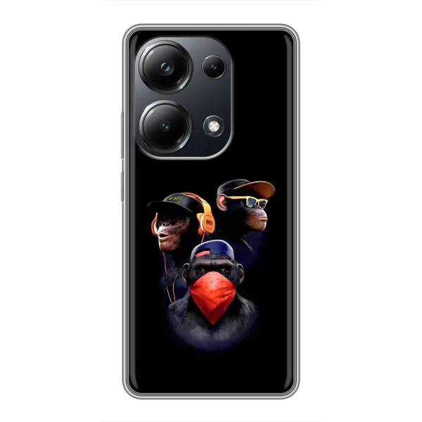 Чехол с принтом «Три обезьяны» для Xiaomi POCO M6 Pro Чехол с принтом «Три обезьяны» для Xiaomi POCO M6 Pro