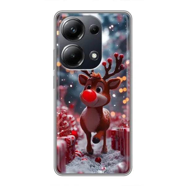 Чохол з принтом «Олень серед подарунків» для Xiaomi POCO M6 Pro Чохол з принтом «Олень серед подарунків» для Xiaomi POCO M6 Pro