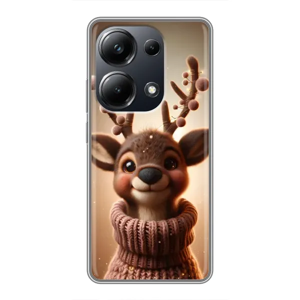 Чохол з принтом «Олень в светрі» для Xiaomi POCO M6 Pro Чохол з принтом «Олень в светрі» для Xiaomi POCO M6 Pro