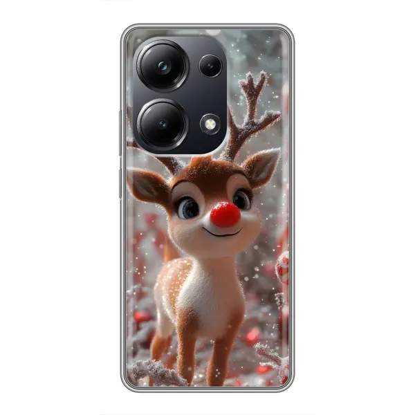 Чохол з принтом «Олень з носом» для Xiaomi POCO M6 Pro Чохол з принтом «Олень з носом» для Xiaomi POCO M6 Pro