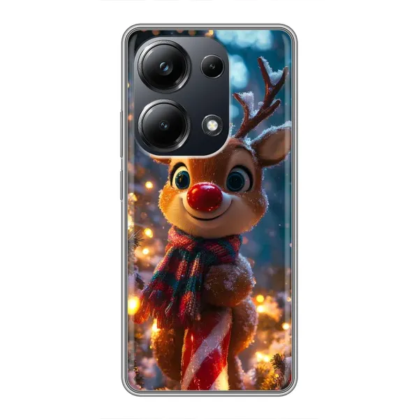 Чохол з принтом «Олень з шарфом» для Xiaomi POCO M6 Pro Чохол з принтом «Олень з шарфом» для Xiaomi POCO M6 Pro