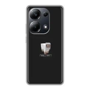 Чохол Майнкрафт на Xiaomi POCO M6 Pro (AlphaPrint) Minecraft (Овечка Майнкрафт)