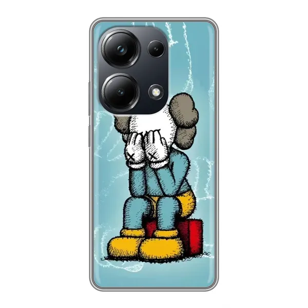 Чехол с принтом «Плач Bearbrick» для Xiaomi POCO M6 Pro