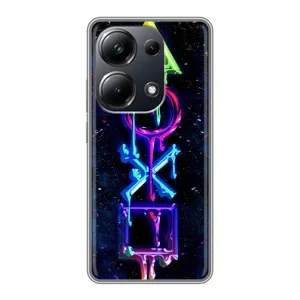 Чехлы с тематикой Киберспорт для Xiaomi POCO M6 Pro (VPrint) (Pleystation лого)