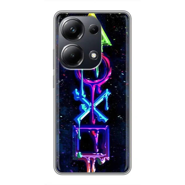 Чехол с принтом «Pleystation лого» для Xiaomi POCO M6 Pro