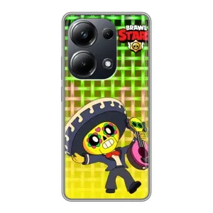 Чехлы Brawl Stars для Xiaomi POCO M6 Pro (AlphaPrint) (Поко в самбреро)
