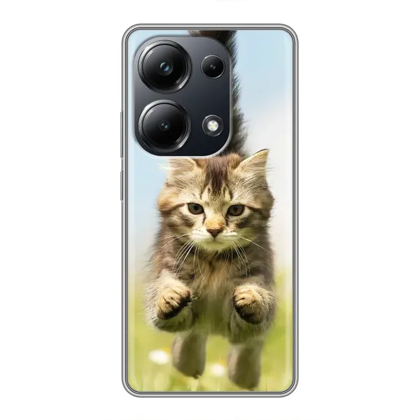 Чохол з принтом «Прижок кота» для Xiaomi POCO M6 Pro
