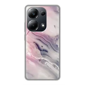 Мраморный чехол на Xiaomi POCO M6 Pro (VPrint) (Пурпурный Мрамор)