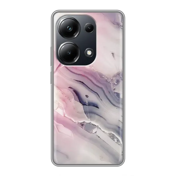 Чохол з принтом «Пурпурний Мрамор» для Xiaomi POCO M6 Pro