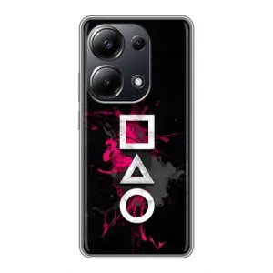 Чохол Гра в кальмара для Xiaomi POCO M6 Pro (Символи Гра кальмара)