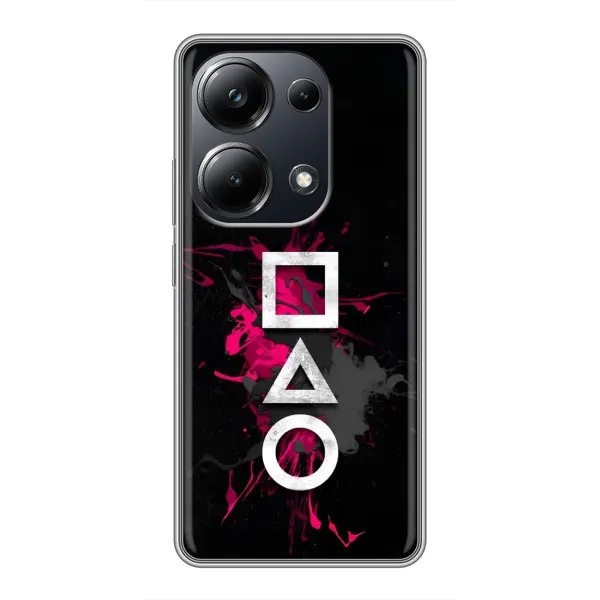 Чохол з принтом «Символи Гра кальмара» для Xiaomi POCO M6 Pro Чохол з принтом «Символи Гра кальмара» для Xiaomi POCO M6 Pro