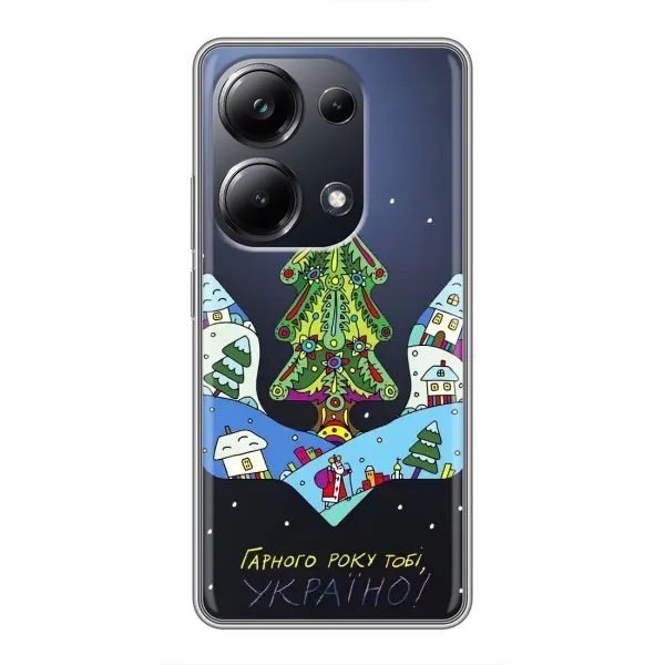 Чохол з принтом «Різдвяний герб» для Xiaomi POCO M6 Pro