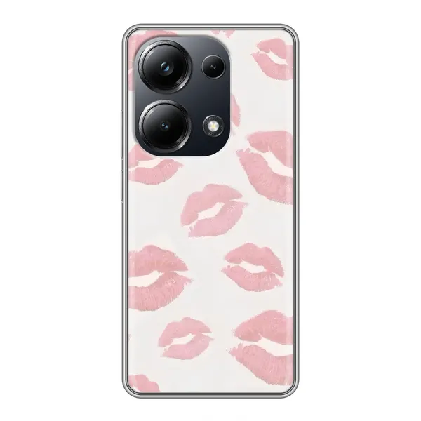 Чохол з принтом «Рожеві губи» для Xiaomi POCO M6 Pro Чохол з принтом «Рожеві губи» для Xiaomi POCO M6 Pro