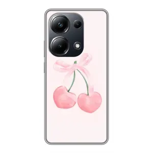 Чохол з розовим принтом для Xiaomi POCO M6 Pro (Рожеві вишні)