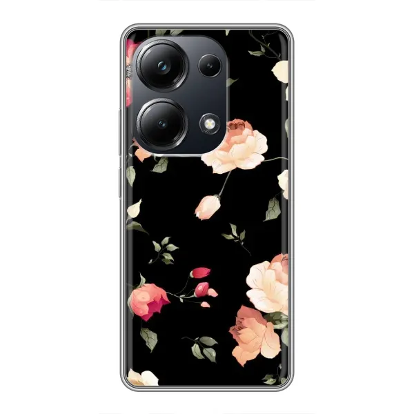 Чохол з принтом «Трояндочки» для Xiaomi POCO M6 Pro Чохол з принтом «Трояндочки» для Xiaomi POCO M6 Pro