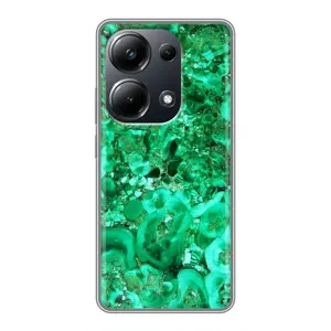 Мраморный чехол на Xiaomi POCO M6 Pro (VPrint) (Салатный Мрамор)