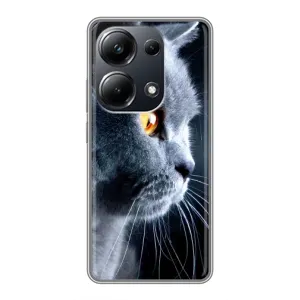 Чохли з Котиками для Xiaomi POCO M6 Pro (VPrint) (Сірий Кіт)