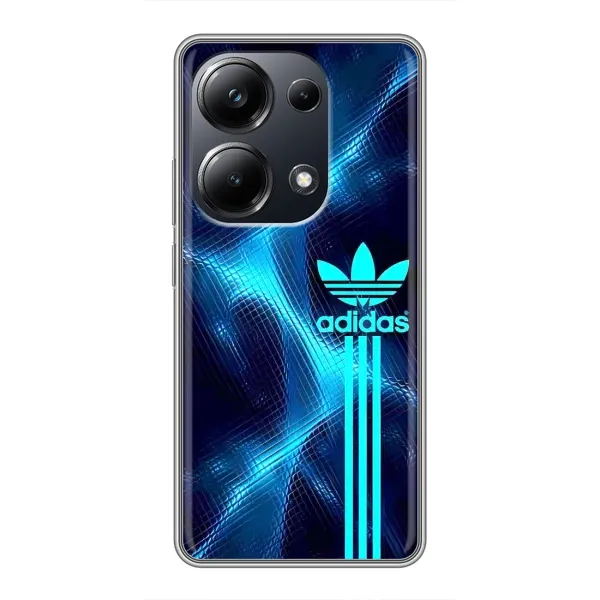 Чехол с принтом «Синий Адидас» для Xiaomi POCO M6 Pro