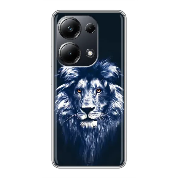 Чехол с принтом «Синий Лев» для Xiaomi POCO M6 Pro