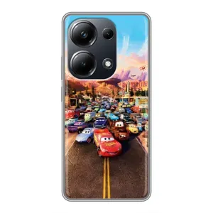 Силіконовий чохол Маквін для Xiaomi POCO M6 Pro (Тачки на трасі)