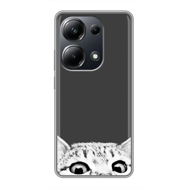 Чохол з принтом «Виглядає котик» для Xiaomi POCO M6 Pro
