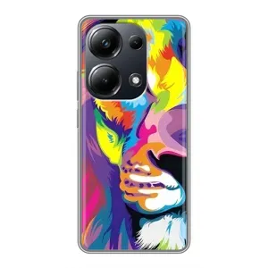 Чехол со Львом для Xiaomi POCO M6 Pro (VPrint) (Яркий Лев)