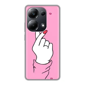 Чохол з принтом для Xiaomi POCO M6 Pro (AlphaPrint - Знак сердечка)