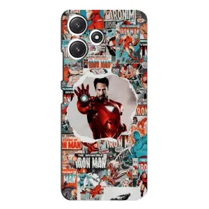 Чохли з героями Марвел Xiaomi POCO M6 (VPrint) (Айронмен)