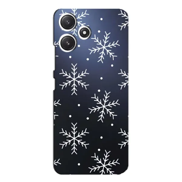 Чехол с принтом «Белые снежинки» для Xiaomi POCO M6