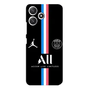 Чохли PSG для Xiaomi POCO M6 (AlphaPrint) (футболка ПСЖ)