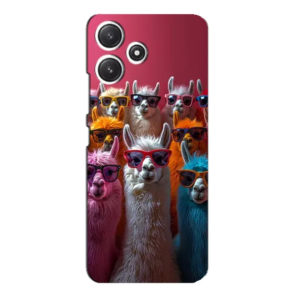 Чехол с принтом «Ламы в очках» для Xiaomi POCO M6