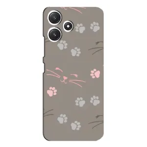 Чехол с рисунком кот на Xiaomi POCO M6 (Лапы и усы)