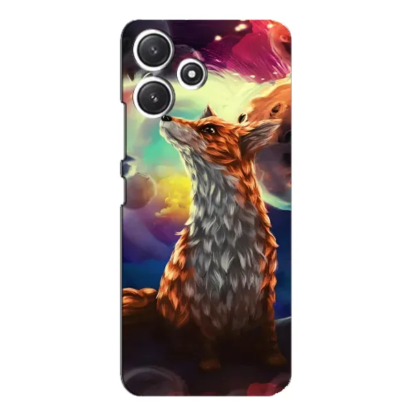 Чохол з принтом «Лисичка в космосі» для Xiaomi POCO M6