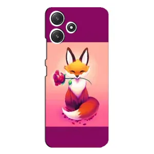 Чохли з картинкою Лисичка для Xiaomi POCO M6 (VPrint) (Лиса з трояндою)