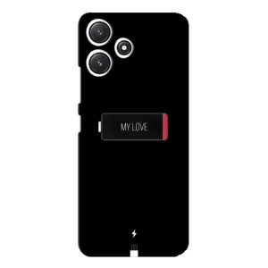 Чехлы для любимой на Ксіаомі ПОКО М6 (VPrint) (Love battery)