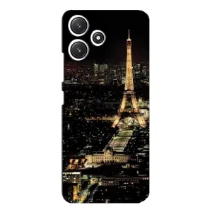 Чехол Эйфелева Башня для Xiaomi POCO M6 - (AlphaPrint) (Ночной Париж)
